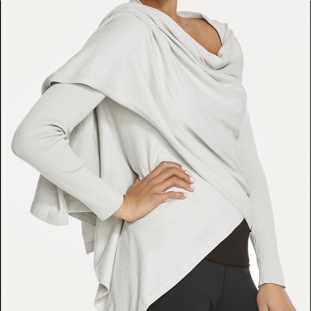 Fabletics wrap sweater cardigan. Worn once!